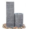Buy cheap Two Closely Cast Stone Fountains Outdoor Marble Nature Color Garden Water Fountain from wholesalers