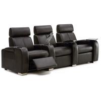 Buy cheap Movie Cinema Wood Leather Recliner Chairs product