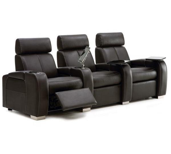 Buy cheap Movie Cinema Wood Leather Recliner Chairs from wholesalers