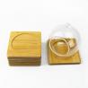 Buy cheap Custom Bamboo Coasters Eco-friendly Original Eco-set Coffee Tray Square/Round Bamboo wood Mat from wholesalers