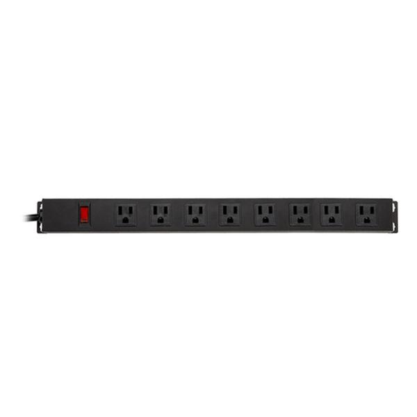 Buy cheap 8 outlet Metal America Type Extension Socket With On/Off Switch, Surge 1000J from wholesalers