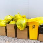Portable Flat Mouth PE Bags for Hospital and Clinic Waste Disposal Thickness 5