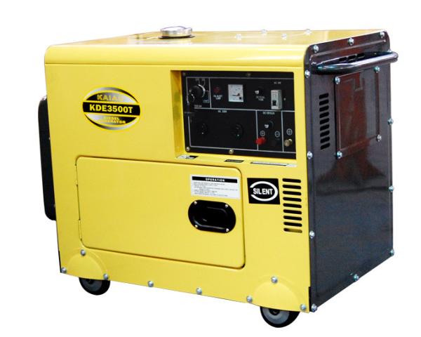 Weatherproof Small Diesel Generators Low Fuel Consumption With Air Cooled Petrol