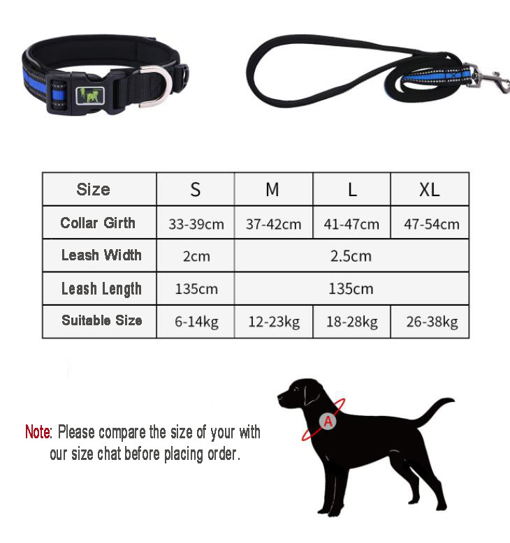 OEM Custom Reflective Dog Collars