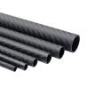 Buy cheap Twill Woven Finish Round 3K Carbon Fiber Tube High Strength Roll Wrapped from wholesalers