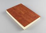 Debossed Finishing Custom Hardcover Notebook , Brown Hardcover Lined Notebook