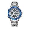 Buy cheap Silver 230mm Water Resistant Digital Watches 3BAR Gents Digital Quartz Alarm from wholesalers