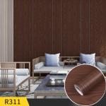 Geometric Pattern Wood PVC Peel Stick Self Adhesive Wallpaper for Waterproof Oil