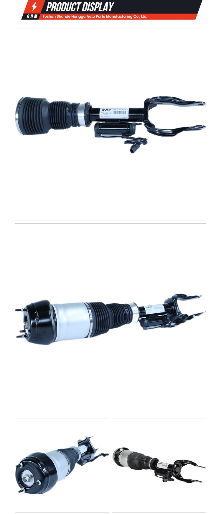 Air Spring Shock Front air pneumatic shock For Mercedes Benz ML-Class W166 GL-Class X166 with ADS ML63 AMG Auto Suspension Shock