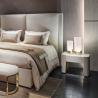 Buy cheap Minimalist 0.6m Modern Marble Nightstand 400mm Trendy Bedside Cabinets from wholesalers
