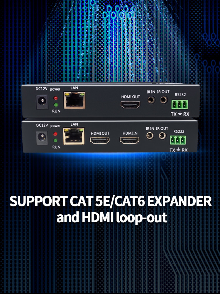 4K HDBT HDMI Extender 100m RJ45 Network Port Design Video Transmitter And Receiver