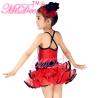 Buy cheap Back Cross Straps Kids Dance Clothes Black Edge Double Layer Skirt For Solo from wholesalers