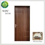 Simple Painting Oak Toilet WPC Door Waterproof Wooden Flush