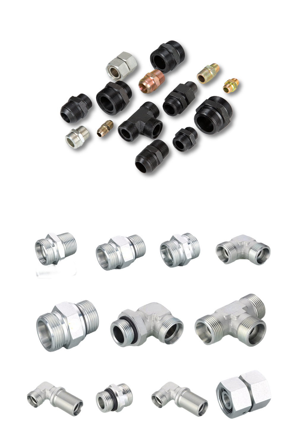 Hydraulic Hose Fitting Reusable Galvanized or Stainless Steel Adapter Metric American Quick Coupling (NPT JIC SAE BSP)