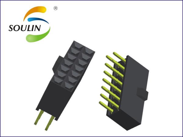 2.0mm pitch female header dual row single plastic straight H6.35 Ytype straight