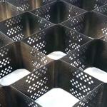 Black Ramp Road Construction Gravel HDPE Geocell Stabilized