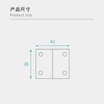 Durable Metal Corner Brackets 26mm Secure Connection For Panel Furniture