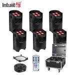 4*12W 4-in-1 RGBW Dj Wedding Battery Powered LED Uplight WIFI Wireless Disko