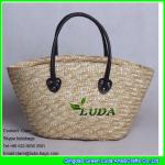 LDMC-007 wholesale natural cheap basket bag lady wheat straw bags