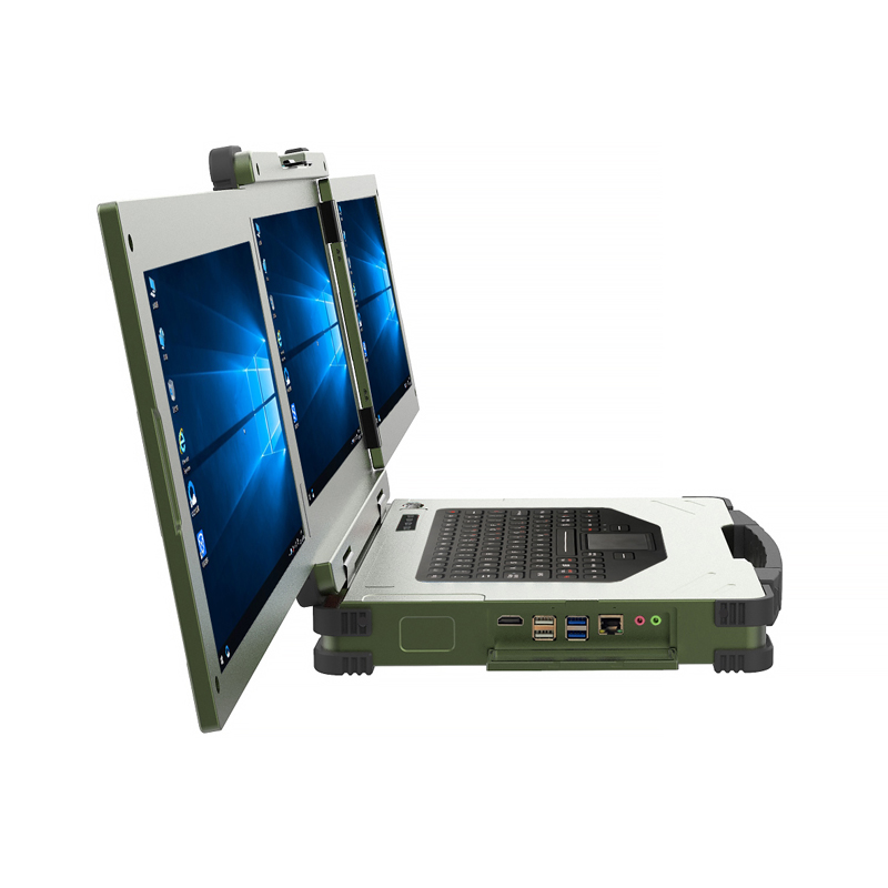 Industrial 15.6 Inch IPS Rugged Laptop Computers Reinforced Portable Win 10 500cd/M2