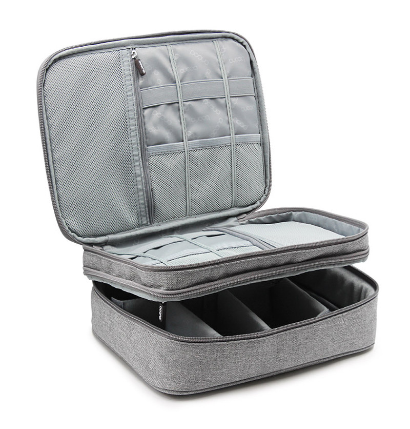 Polyester L24cm*H17cm Cosmetic Organizer Travel Case