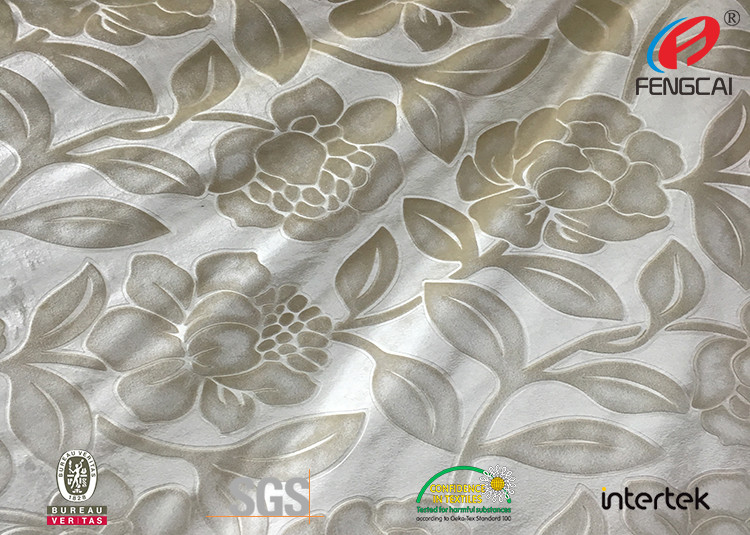 100 Polyester Velvet Fabric Digital Flower Printed Velvet Sofa Material Low Shrinkage