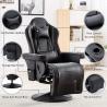 Buy cheap Iron Metal Japanese Design Lazy Boy Gamer Sofa Recliner Rocker with Swivel Gaming Chair from wholesalers