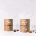 Custom Printed Beautiful Design Craft Cylinder Brown Round Paper Tube Kraft Tea