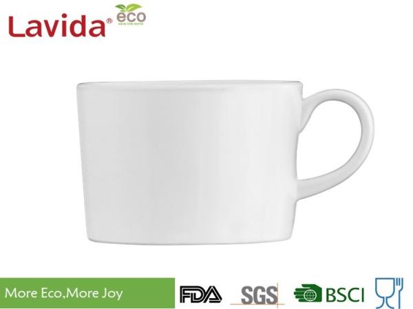 220ml Non - Toxic White Melamine Coffee Mugs , Heat Resistance Melamine Espresso
