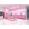 Buy cheap Europeanism Pink Coating Showroom Display Cases Pre - Assembled Structures from wholesalers