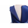 Buy cheap O-Neck Satin Girl Dress Embroidered Mesh Dress Dark Blue Pearl Necklace Dresses Disfraz Rapunzel Niña Enfant Girls Winte from wholesalers