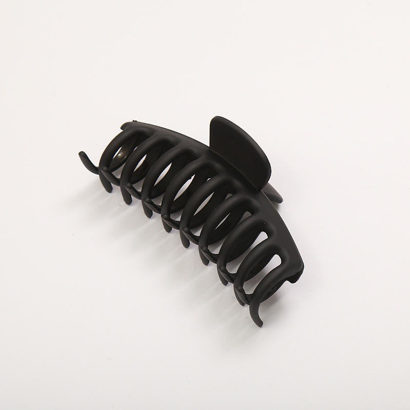 Black Matte Claw Hair Clips Korean Solid Hair Claws Large Ponytail Hair Claw 30g