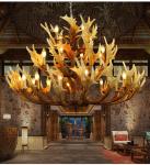 Real deer antler chandelier horn ceiling lamps light fixtures (WH-AC-07)