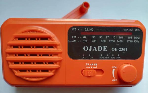 Buy cheap Trips Emergency Solar Hand Crank Radio 6.3cm Camping Built In Speaker 3 Band from wholesalers