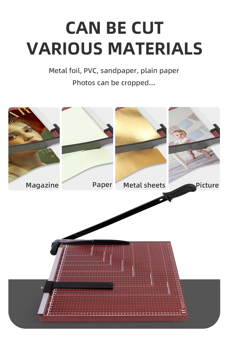 Wooden Base A3 Manual Paper Trimmer by ZEQUAN for Smooth and Precise Paper Trimming