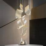 Hall Large Staircase Lighting LED Crystal Chandelier for living room hanging