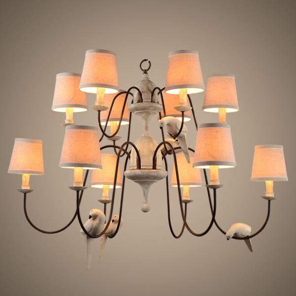 Buy cheap Bird chandelier wrought iron pendant lighting kitchen Pendant lamp (WH-CI-51) from wholesalers
