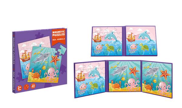 Buy cheap Magnetic Preschool Educational Toys Sea Animal Jigsaw Puzzles For 3 Year Olds + from wholesalers