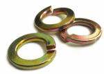 Buy cheap M20 M22 M24carbon Steel Yellow White Blue Zinc Spring Lock Washer DIn127 from wholesalers