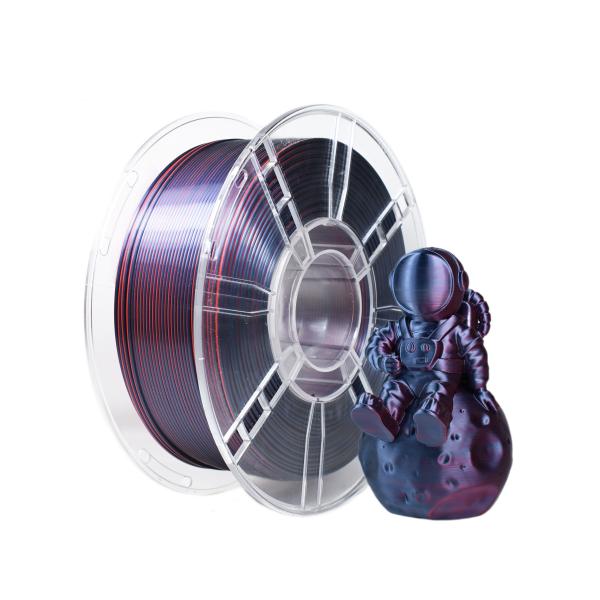 Buy cheap Silk Tri-color Black Purple Red PLA+ Filament for 3D Printing Filament 1.75mm from wholesalers