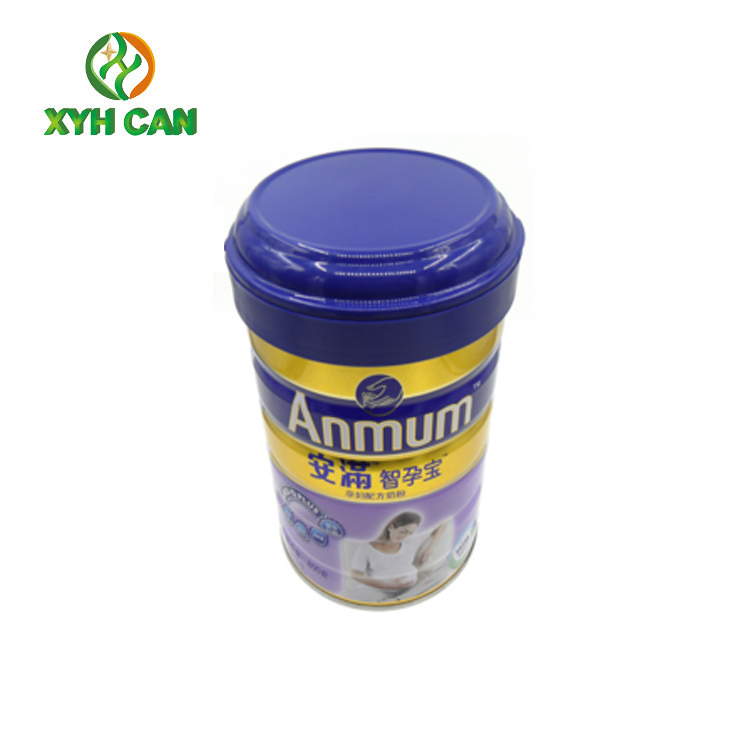 Safety Large Empty Cookie Tins Packaging / Food Grade Round Biscuit Tin