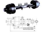 Commercial German Type Semi Trailer Axles Fuwa Round 420X220MM 1840mm