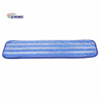 Buy cheap 5"X18" Microfiber Wet Mop Pads Blue Stripe Floor Cleaning Mop Head product