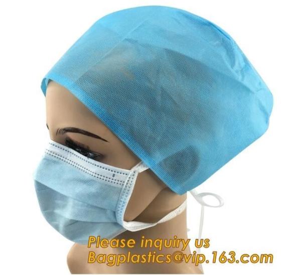 Buy cheap Disposable PP Non Woven Medical Surgical Clip Mob Cap Caps,Doctor surgical medical strip round bouffant non woven clip c from wholesalers
