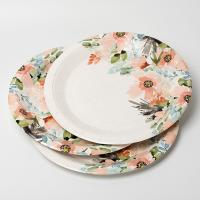 Buy cheap Disposable Flower Dinner Dessert Paper Plate Valentine Day Theme Party Supplies product
