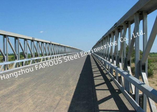 Buy cheap Modern Prefabricated Pedestrian Bridges , Modular Bailey Temporary Footbridge Overpass Road from wholesalers