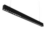 Black 3600lm Aluminium Profile Light 50 60Hz 50000H Aluminum White Color