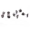 Buy cheap Fashion punk style Halloween skull head stud earrings stainless steel plating men's jewelry earrings from wholesalers