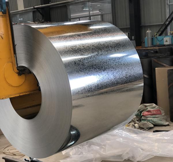 Buy cheap Z40 0.4mm 1250mm Big Bright Spangle Hot Dip Galvanised Steel GI Coils For Rolling Door and Floor Deck DX51D from wholesalers