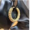Buy cheap Anniversary 18K Gold Huggie Pendant Earrings Stainless Steel Earrings from wholesalers